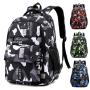 SC048 Students Sports Large Capacity Travel Bag Casual Middle Student Book Bags Outdoor Oxford Travel Business Backpack