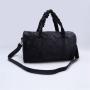 Keymay Custom Fashion Women High Quality Winter Velvet Terry Travel Bag Shoulder Weekender Gym Tote Ruffle Duffel Bag