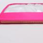 Keymay Hot Sale Colorful Transparent Makeup Travel Organizer Wash Bag Clear Travel Toiletry Bag Pvc Waterproof Cosmetic Bag