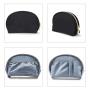 Black Makeup Bag Portable Travel Waterproof Makeup Bag Organizer with Double Gold Zipper Toiletry Bags for Woman