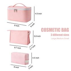 Luxury Makeup Bag Custom Cosmetic Bag Toiletry Bags Multifunction Cosmetic Case Organizer with internal compartments