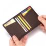 KHF045 2023 New Men's and Women's PU Driving Licence Portable Bank Card Holder with Multiple Card Slots Thin ID Holder