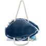 Gelory High Quality Durable Canvas Summer Beach Handbag Large Capacity Canvas Striped Women Girls Shoulder Tote Bag