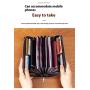 ZF255 RFID Anti-theft Brush Head Layer Cowhide Men Wallet Card Case Long Multifunctional Money Clip Daily Convenient