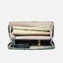 Custom Made Luxury Fashion Genuine Crocodile Skin Leather Women Ladies Green Long Zipper Credit Card Wallet For Woman