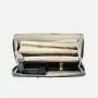 Custom Made Luxury Fashion Genuine Crocodile Skin Leather Women Ladies Green Long Zipper Credit Card Wallet For Woman