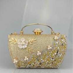 Luxury New Clutches Bag Women Purse Bling Party Bags Bridal Wedding Elegant Flower Evening Bags For Woman