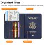 Slim travel passport wallet cover high quality polyester passport holder