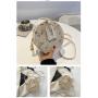KBW092 Hot Sale Straw Bag Small Fresh Flower Woven Handbag Single Shoulder Messenger Small Round Bag