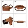 ZWY309 Men Vintage Genuine Leather Chest Bag Wholesale Daily Travel Practical Crossbody Bag Waterproof Hot Selling Waist Pack