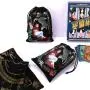 Factory Custom Black Velvet Material Tablecloth Tarot Bag Hot Stamping Drawstring Dices Poker Card Dust Pouch