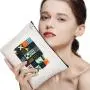 Gelory Zipper Canvas Makeup Pouches Women Travel Cosmetic Bags Portable Travel Makeup Bag With Zipper
