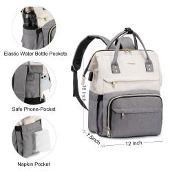 LOVEVOOK Lightweight fashion ladies custom logo office Carry on Nylon casual 15.6 inch with usb nurse women laptop backpacks