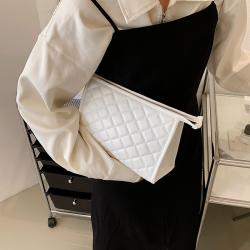 Custom handbag Large capacity makeup storage decoration shopping niche design plus logo zipper bag