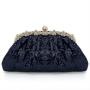 Autumn and winter new blue handbag girl  women banquet party chain bag beaded sequin bag evening bags clutch