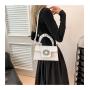 2024 new national style gemstone handbag fashion inlaid diamond small square bag ladies texture single shoulder crossbody bag