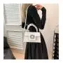 2024 new national style gemstone handbag fashion inlaid diamond small square bag ladies texture single shoulder crossbody bag