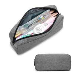 Gelory Multifunctional Simple Durable Pencil Case Pouch Large Capacity Aesthetic Pen Bag Office Stationery Organizer Pencil Bag