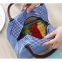 HR075 Waterproof Picnic Rice Bag Aluminum Film Oxford Picnic Modern Fold Handbag School Heat Preservation Small Camping Bag