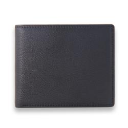 Wallet with RFID feature logo embossed genuine leather men wallet