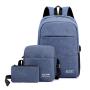 SC013 Multifunctional Fashion Business Travel Three-Piece Set School Backpack USB Charging Student Computer Backpack Laptop bag