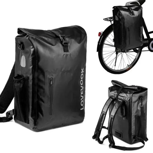 LOVEVOOK custom Big Capacity 100% Waterproof Bicycle Bag Multifunctional Travel Backpacks Women Men Bike Pannier Bicycle Bags