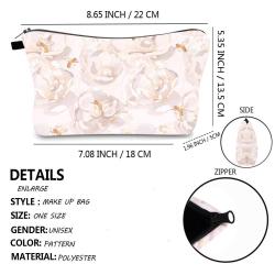 Gelory Popular Hot Selling Multi Pattern Polyester Travel Waterproof Toiletry Bag Women Cosmetic Bag