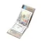 Custom zip pocket travel men genuine leather money bag purse leather wallet with money clip