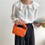 Purses and Handbag 2024 PU Leather Small Rectangle Clutch Hand Bag Ladies Shoulder Crossbody Bag Mini Bags Women Handbags