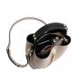 2024 Genuine Leather Handbags Women Luxury Stylish Bucket Bag With Chain Button Strap Design