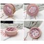 customized transparent pvc ita bag heart shape design painful bag ita bag custom