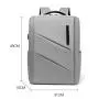 2024 New Business Laptop Case USB Charging Men's Backpack Business High end Solid Color Backpack