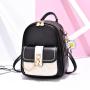 Korean Large Capacity Locking Single Shoulder Bag Bolsos Para Mujeres New Fashion Diamond Backpack PVC Zipper Bucket Travel Bag