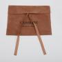 Flexography Custom Logo Printed Beauty Velvet Flap Bag Envelope Gift Perfume Fuax Suede Jewelry Pouch With Bow