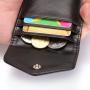 CUIKCA Fashion RFID Wallet Women Men Mini Ultrathin Leather Wallet Slim Wallet Coins Purse Credit ID  Card Holders For men