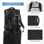 Business Men's Carry On Oxford Backpack large Laptop Back Bags Luggage Suitcase with 6 Packing Cubes Travel Backpack Unisex