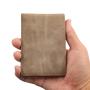 Minimalist Genuine Leather Wallet Men's Slim Wallet RFID Blocking Oil Waxed Leather Men Wallet