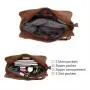 REALER Vintage Women PU Leather Shoulder Bags Fashion Hobo Hand Bags Ladies Large Purse and Handbags Set Tote Bag for Women