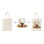 Custom Print & embroidery LOGO Cotton Tote Bag Lightweight Canvas Reusable Grocery Shopping Bags for Advertising Activity Gift