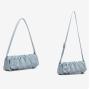 2024 Custom Fashion Wrinkle Shoulder Bag For Women With Removable Handle Strap