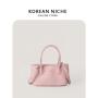 French Romantic Design Leather Women's Handbag Adjustable Shoulder Strap PU Leather Crossbody Bag Daily Fashion Tote Bag