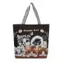 Gelory Wholesale Customize Print Women Shopping Tote Handbags Canvas Fully Sublimated Reusable Single Shoulder Shopper Bags