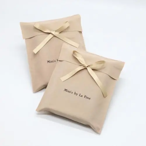 Promotional High End Velvet Suede Envelope Gift Bag With Bow Brown Soft Velvet Envelope Jewelry Pouch