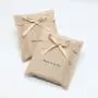 Promotional High End Velvet Suede Envelope Gift Bag With Bow Brown Soft Velvet Envelope Jewelry Pouch