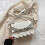 Pure Color Designer Shoulder Bags Fashion Chain Women Fashion Handbags Fold Pu Wholesale Women Handbags