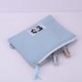 Custom Logo Printing Cotton Canvas Zipper Cosmetic Bag Organic Gift Makeup Canvas Pouch