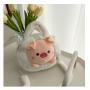 Custom Tote bag plush cute animal doll pendant portable decorative zipper single shoulder chain niche design plus logo