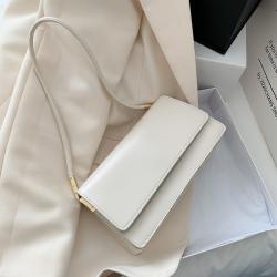 2021 Solid color Fashion Girl Purses Square Underarm Handbags PU Ladies Fashion Designer Women Shoulder Bag For Lady