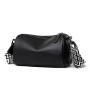 Wholesale black pu leather shoulder bag woman good quality pillow bag handbag crossbody bags for ladies
