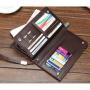 OEM013 Men Wallets Classic Long Style Card Holder Male Men Purse PU Leather Zipper Large Capacity Brand Luxury Wallet For Men